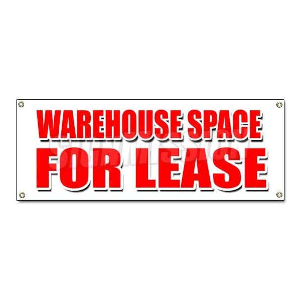 WAREHOUSE SPACE FOR LEASE BANNER SIGN build to suit a/c loading dock